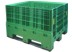 Perforated folding pallet containers